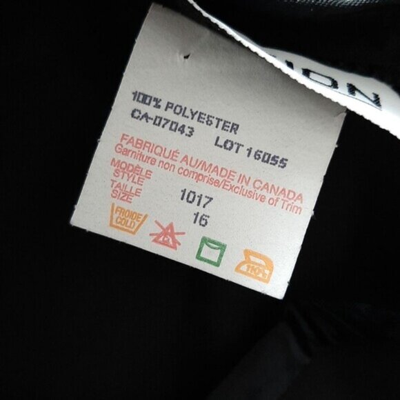 FRICTION | Minimalist Classic Long Maxi Skirt Dressy Front Slit Black Sz 16 - Picture 10 of 10